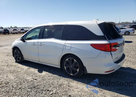 2022 Honda Odyssey Elite z USA, uszkodzony, nr VIN 5FNRL6H98NB055907